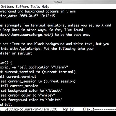 iTerm white-on-black